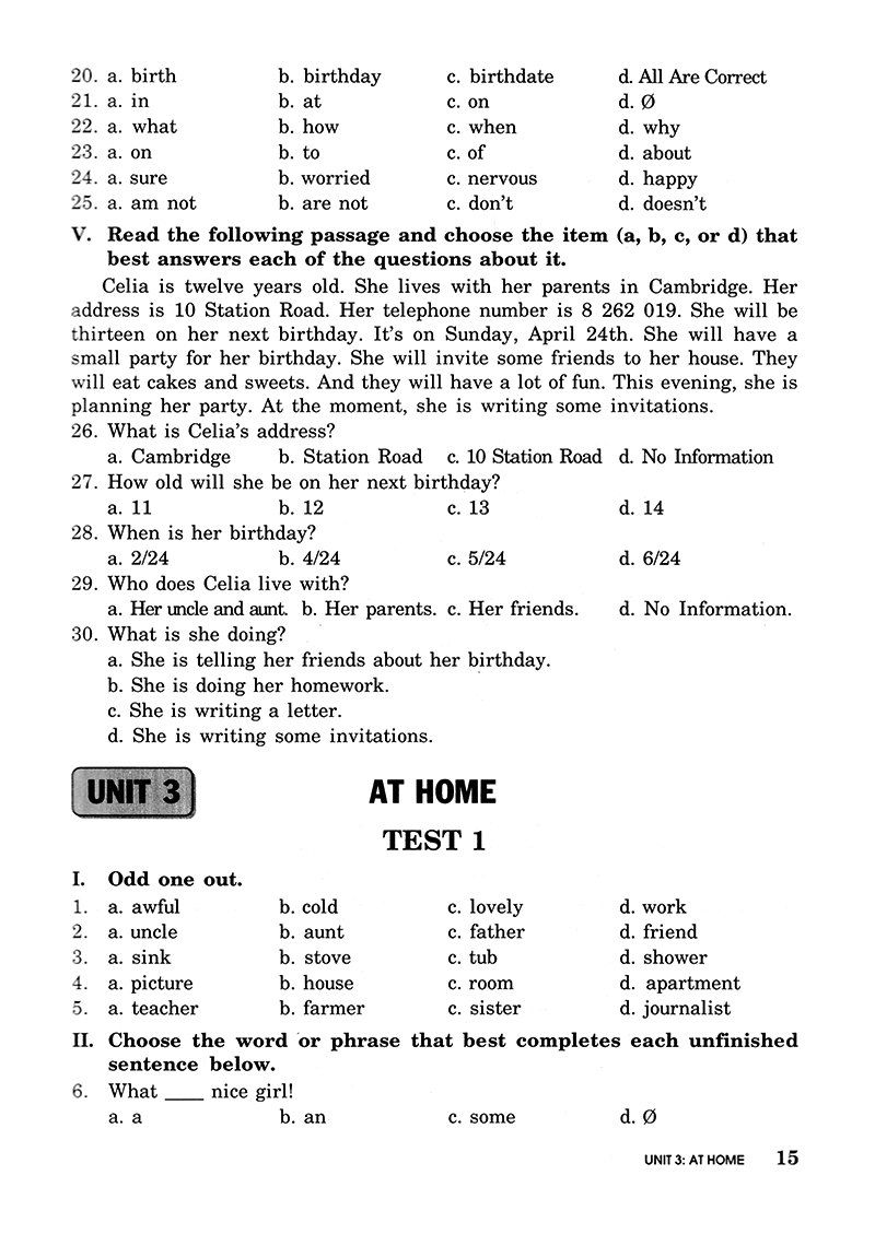 bài tập trắc nghiệm tiếng anh 7 (không đáp án) (tái bản 2018) - Ảnh 15