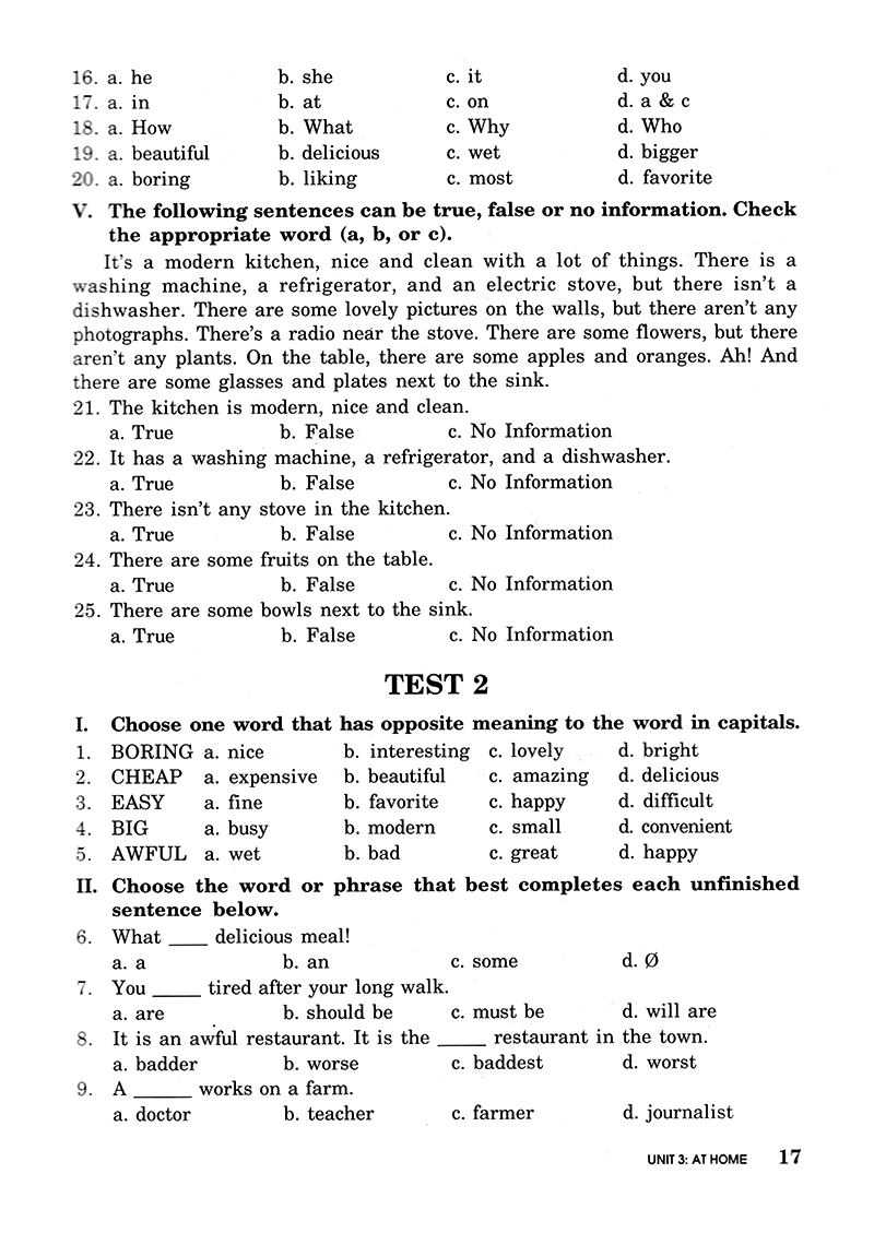 bài tập trắc nghiệm tiếng anh 7 (không đáp án) (tái bản 2018) - Ảnh 17