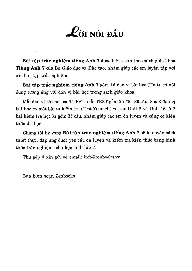 bài tập trắc nghiệm tiếng anh 7 (không đáp án) (tái bản 2018) - Ảnh 3