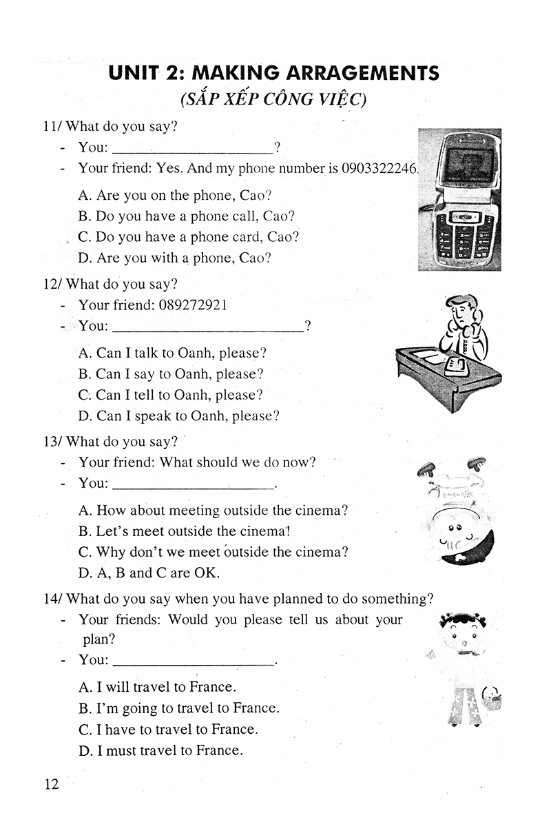 bài tập trắc nghiệm tiếng anh 8 - Ảnh 11