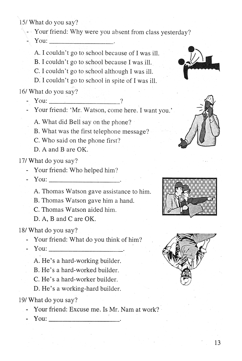 bài tập trắc nghiệm tiếng anh 8 - Ảnh 12