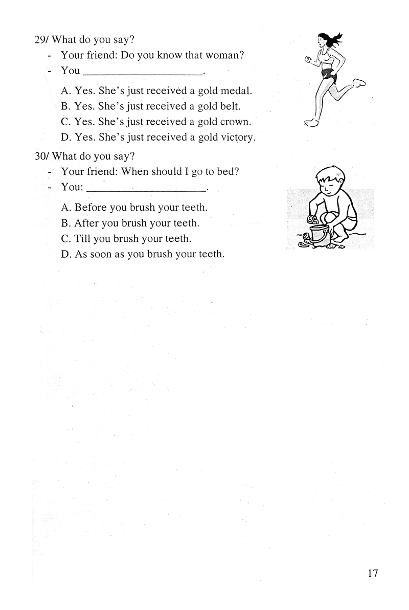 bài tập trắc nghiệm tiếng anh 8 - Ảnh 15