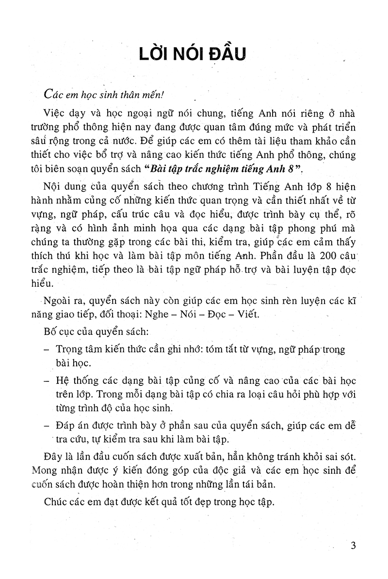 bài tập trắc nghiệm tiếng anh 8 - Ảnh 3
