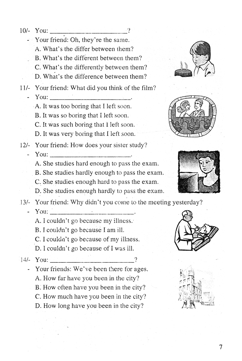 bài tập trắc nghiệm tiếng anh 8 - Ảnh 6