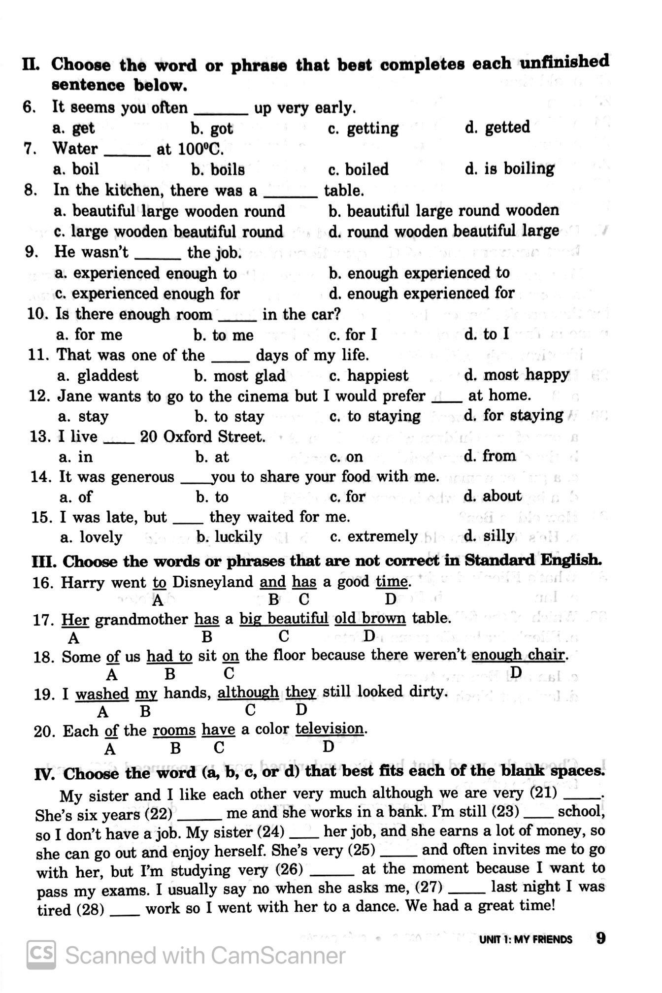 bài tập trắc nghiệm tiếng anh 8 (có đáp án) (2022) - Ảnh 8