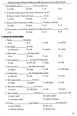 bài tập trắc nghiệm tiếng anh 8 - có đáp án (bám sát sgk cánh diều - i-learn smart world) - Ảnh 10