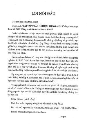 bài tập trắc nghiệm tiếng anh 8 - có đáp án (bám sát sgk cánh diều - i-learn smart world) - Ảnh 3