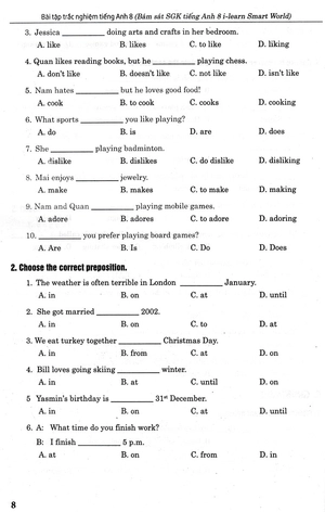 bài tập trắc nghiệm tiếng anh 8 - có đáp án (bám sát sgk cánh diều - i-learn smart world) - Ảnh 9