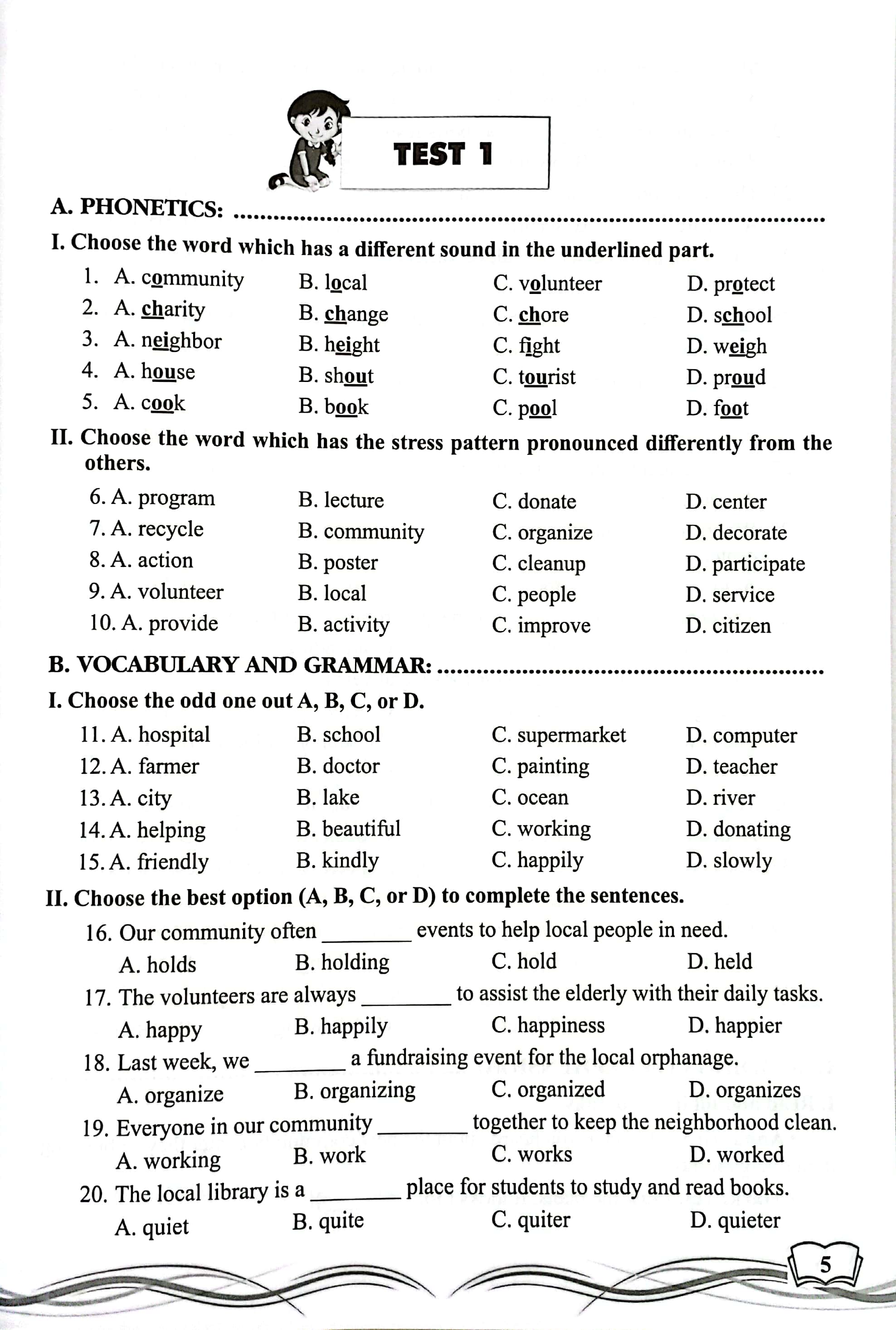 bài tập trắc nghiệm tiếng anh 9 (có đáp án) - Ảnh 5