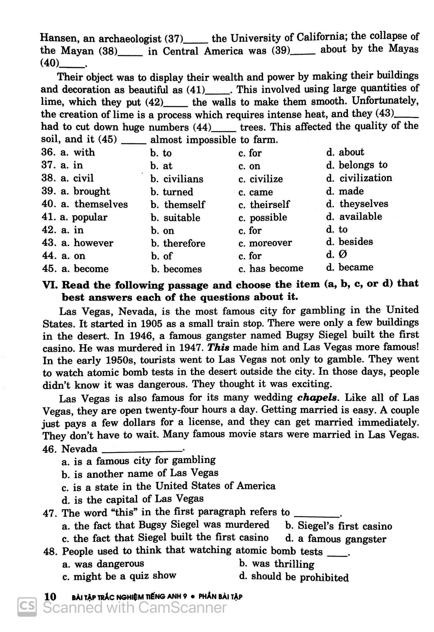 bài tập trắc nghiệm tiếng anh 9 (có đáp án) (tái bản 2018) - Ảnh 10