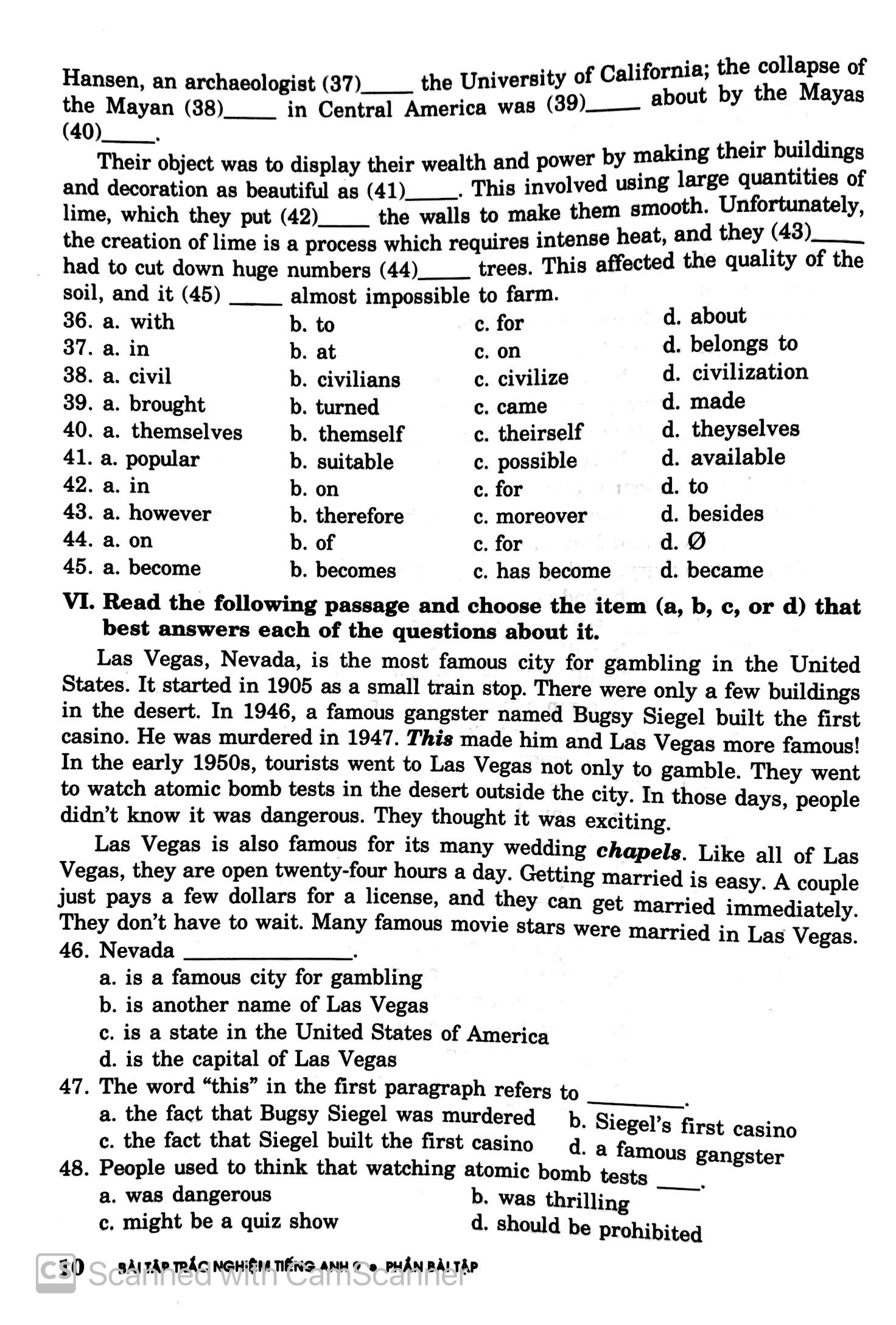 bài tập trắc nghiệm tiếng anh 9 (không đáp án) (tái bản 2018) - Ảnh 10