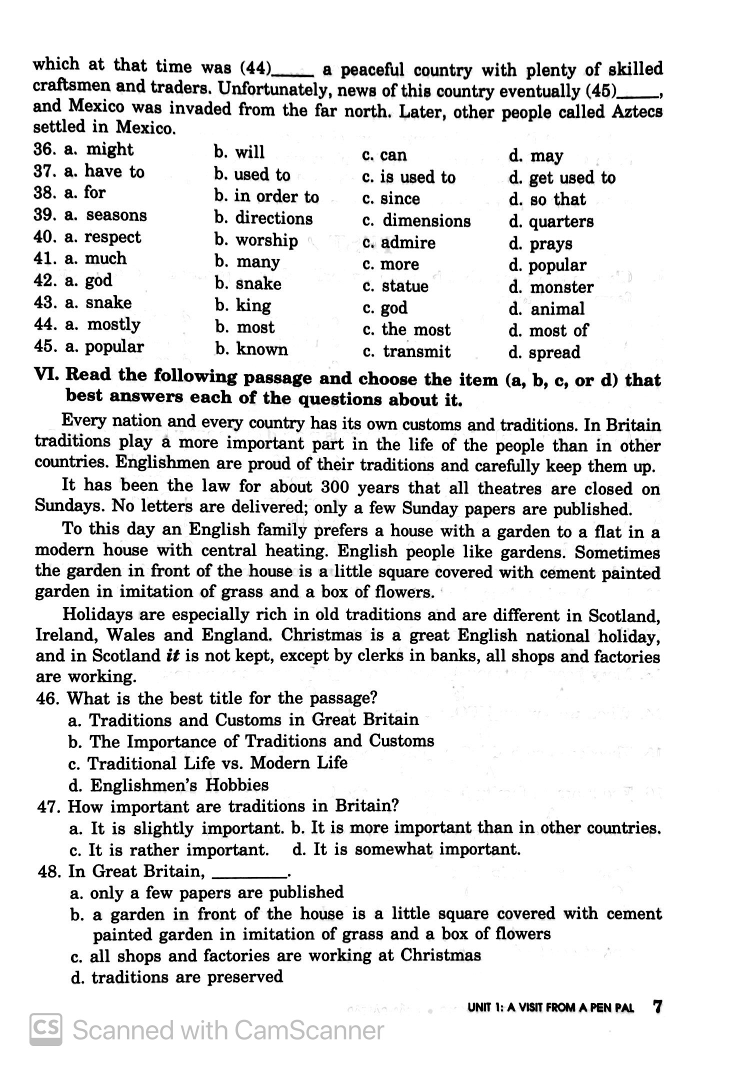 bài tập trắc nghiệm tiếng anh 9 (không đáp án) (tái bản 2018) - Ảnh 7