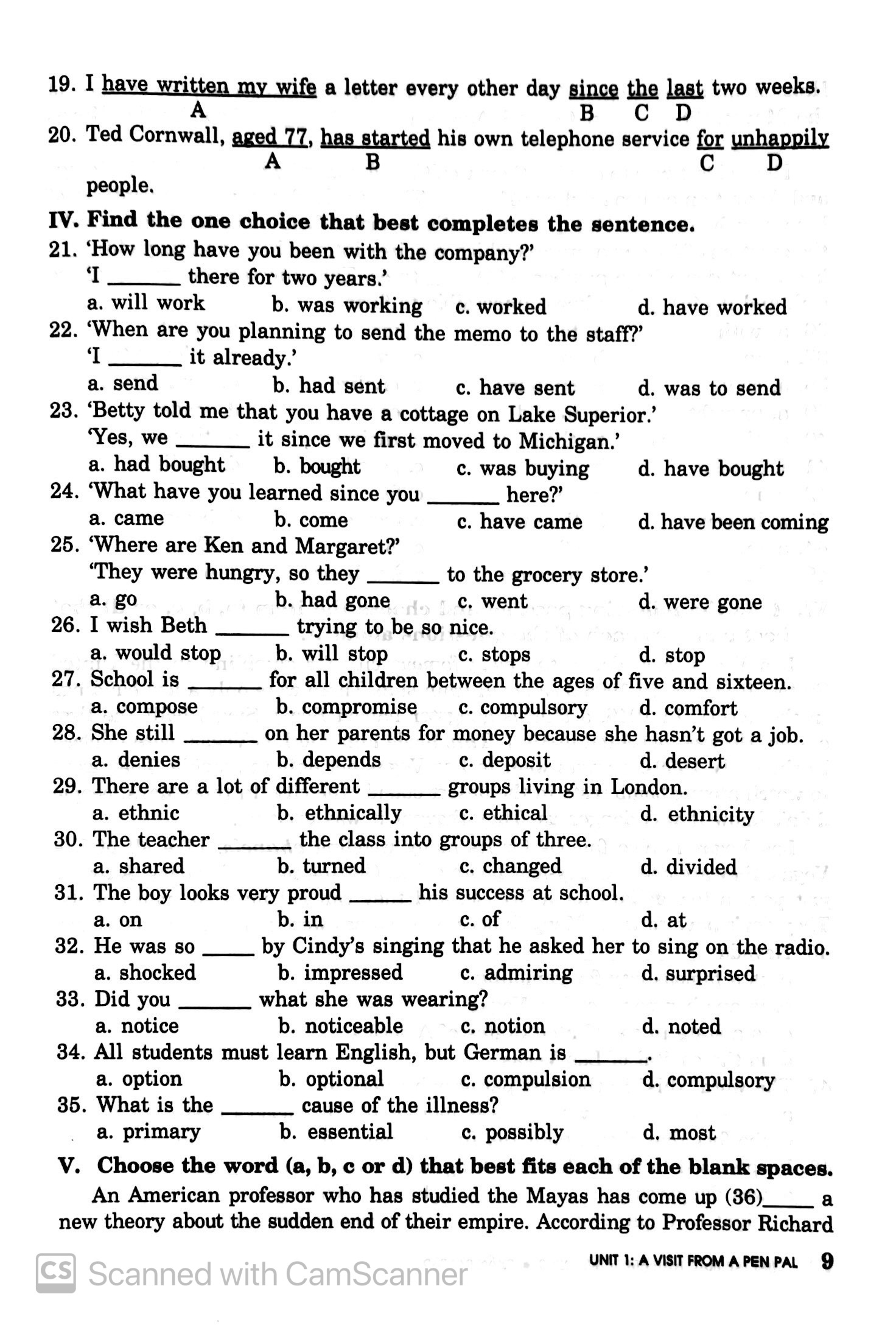 bài tập trắc nghiệm tiếng anh 9 (không đáp án) (tái bản 2018) - Ảnh 9