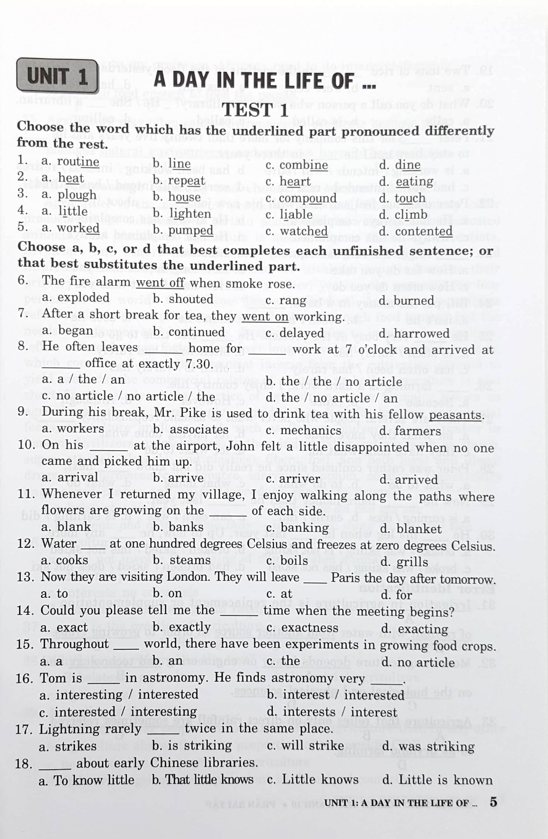 bài tập trắc nghiệm tiếng anh - lớp 10 (không đáp án) - Ảnh 5