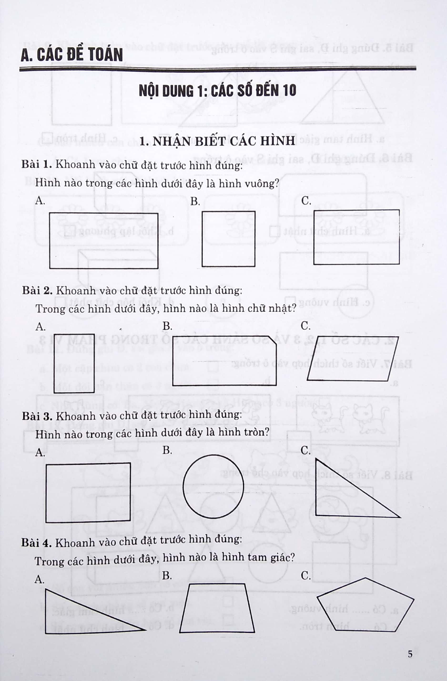 bài tập trắc nghiệm toán 1 - Ảnh 5