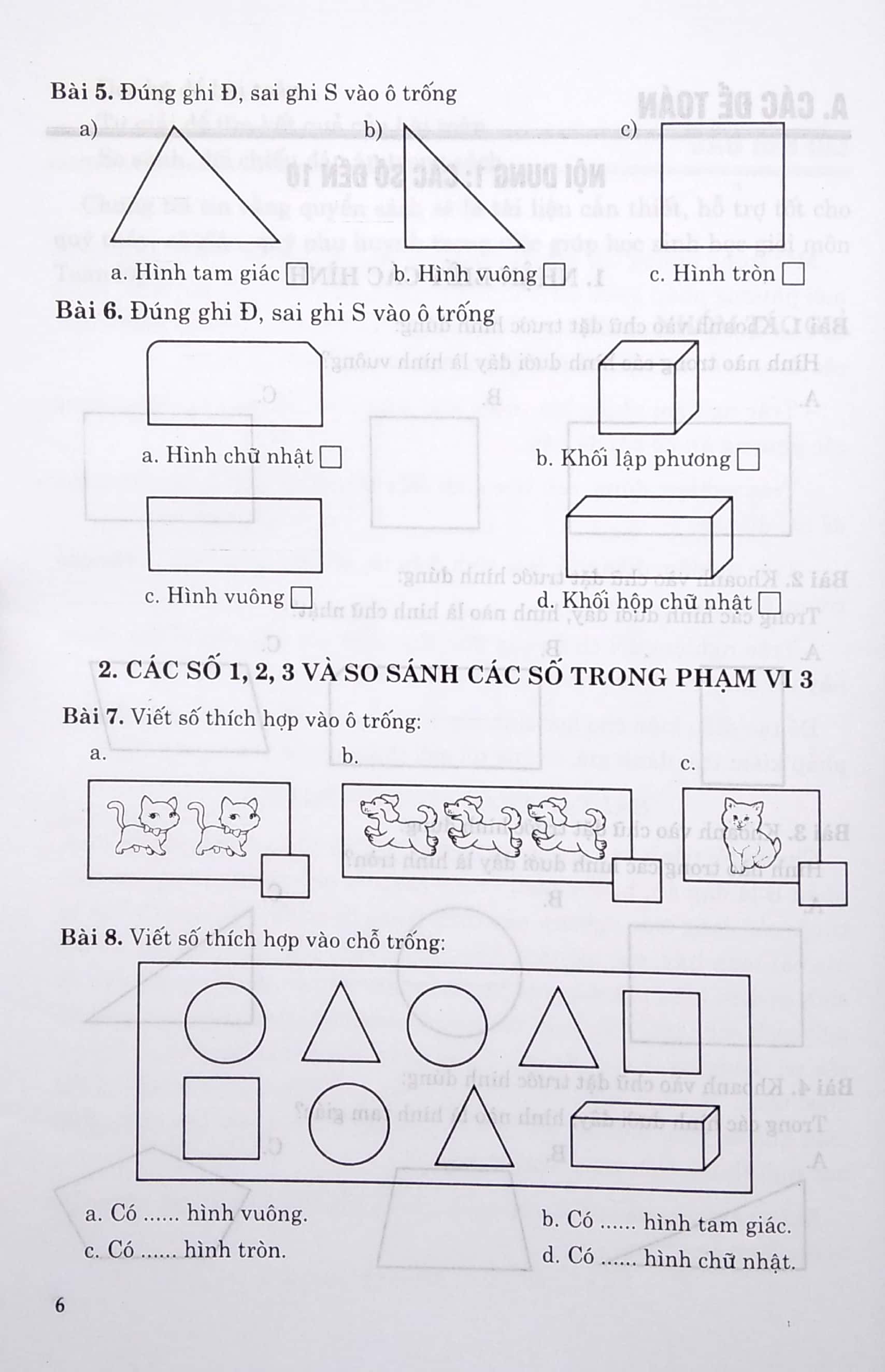 bài tập trắc nghiệm toán 1 - Ảnh 6