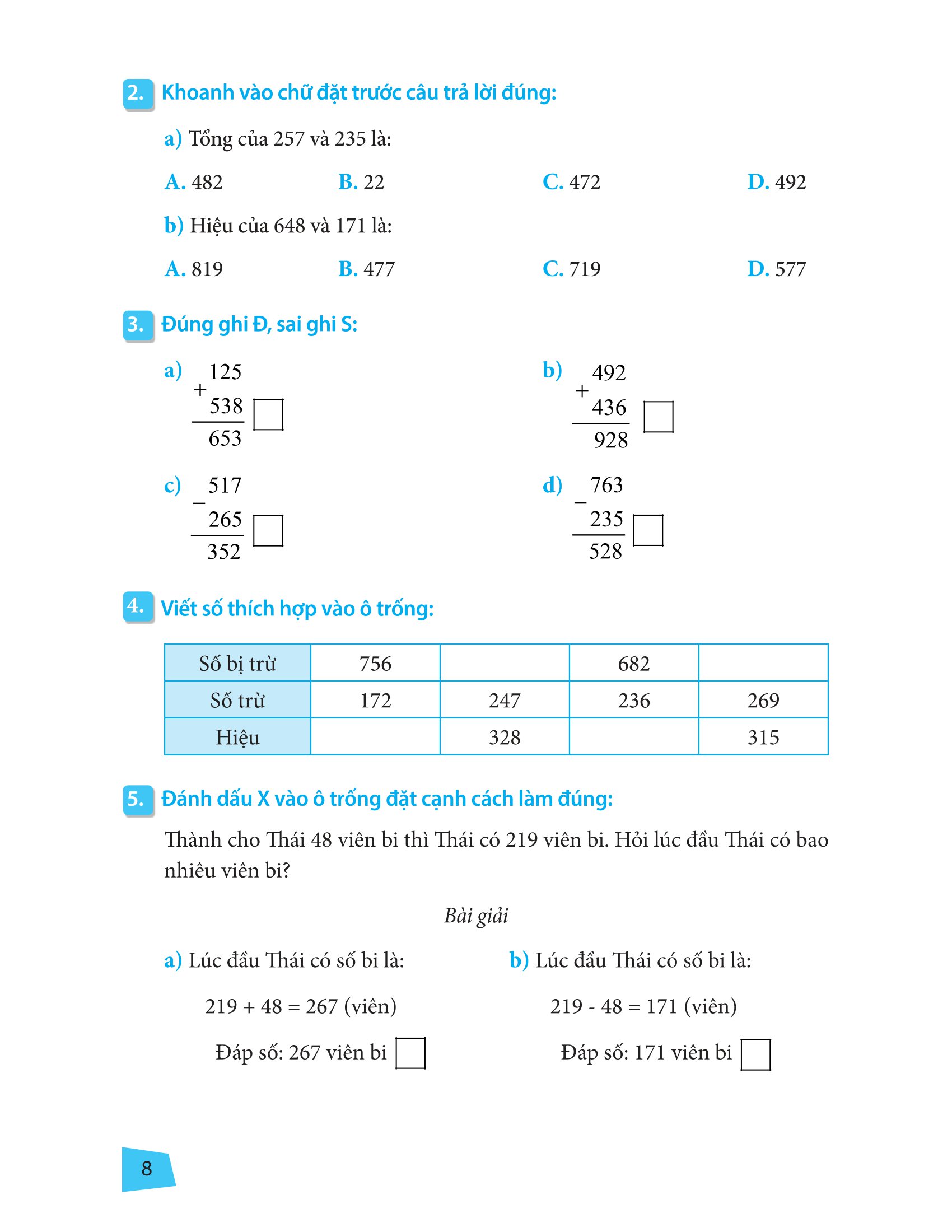 bài tập trắc nghiệm và đề tự kiểm tra toán 3 (2022) - Ảnh 13