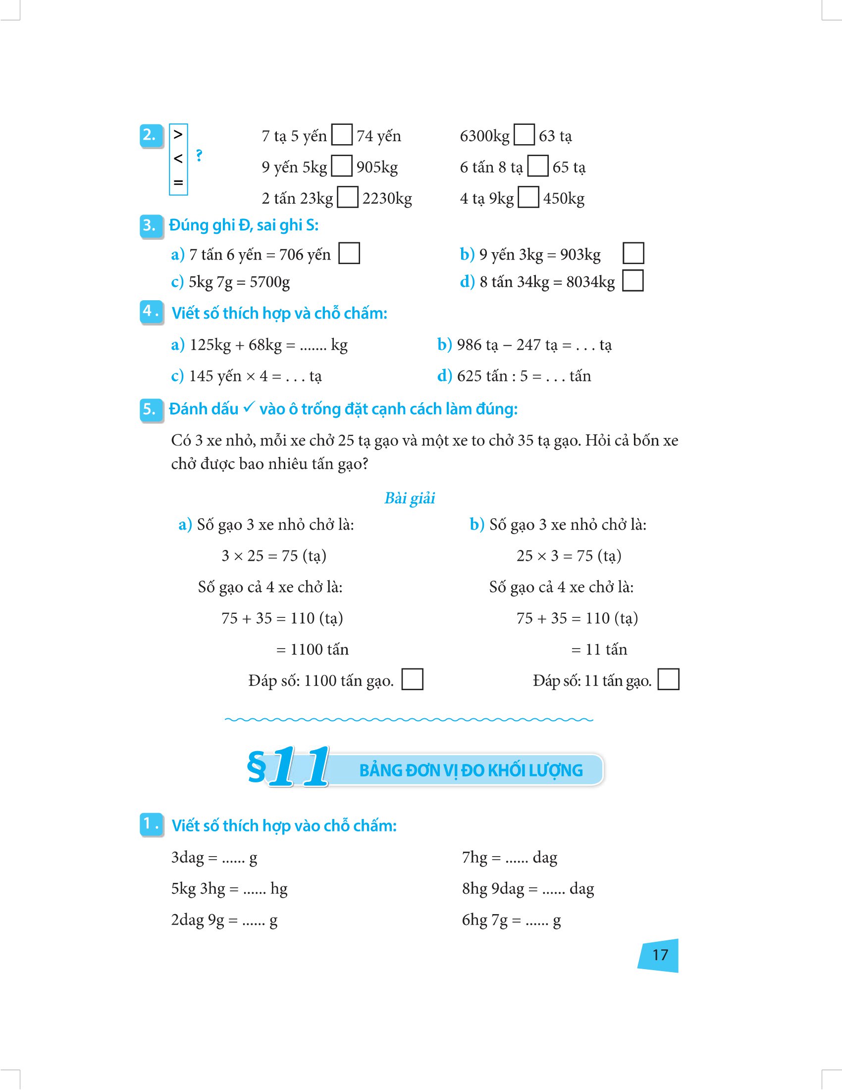 bài tập trắc nghiệm và đề tự kiểm tra toán 4 - Ảnh 16