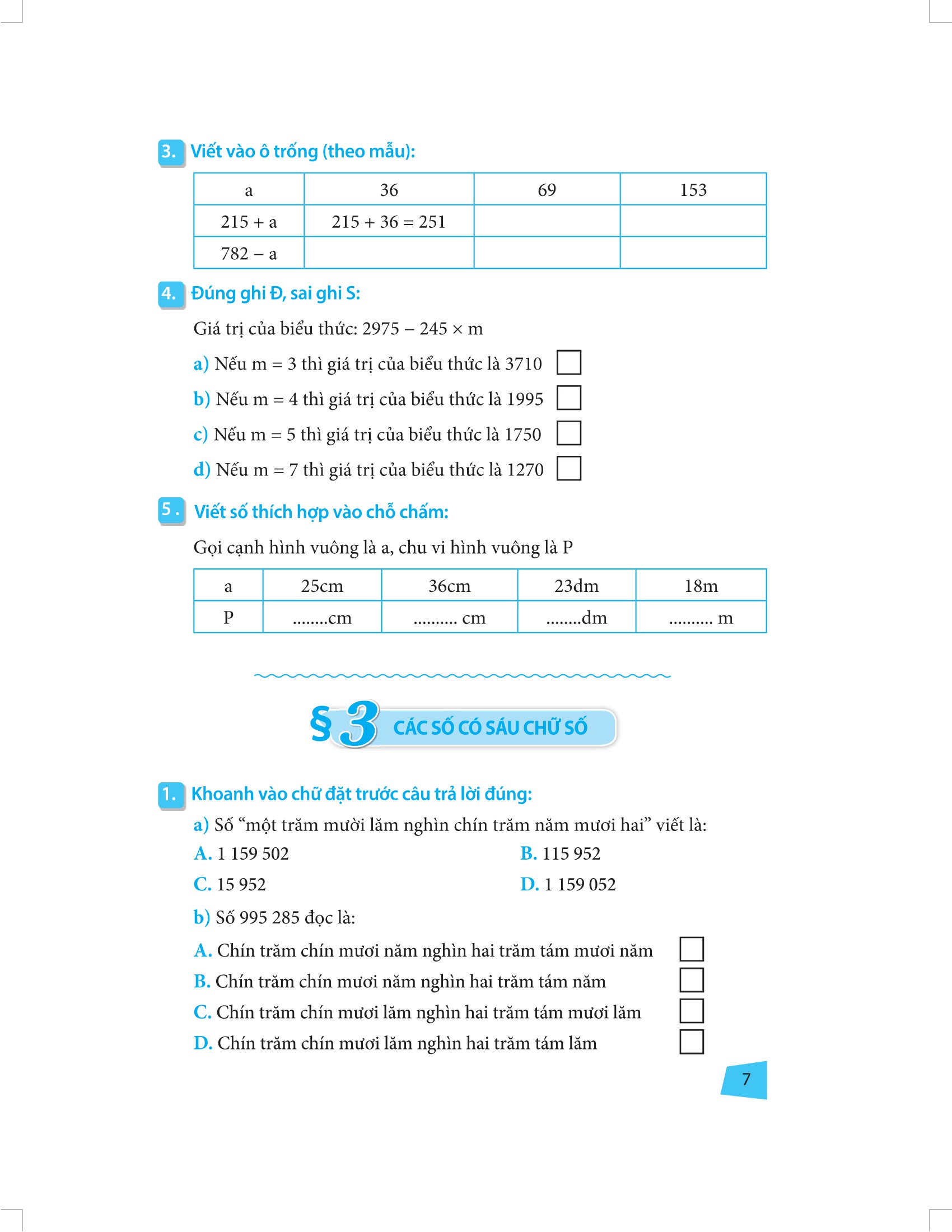 bài tập trắc nghiệm và đề tự kiểm tra toán 4 - Ảnh 6