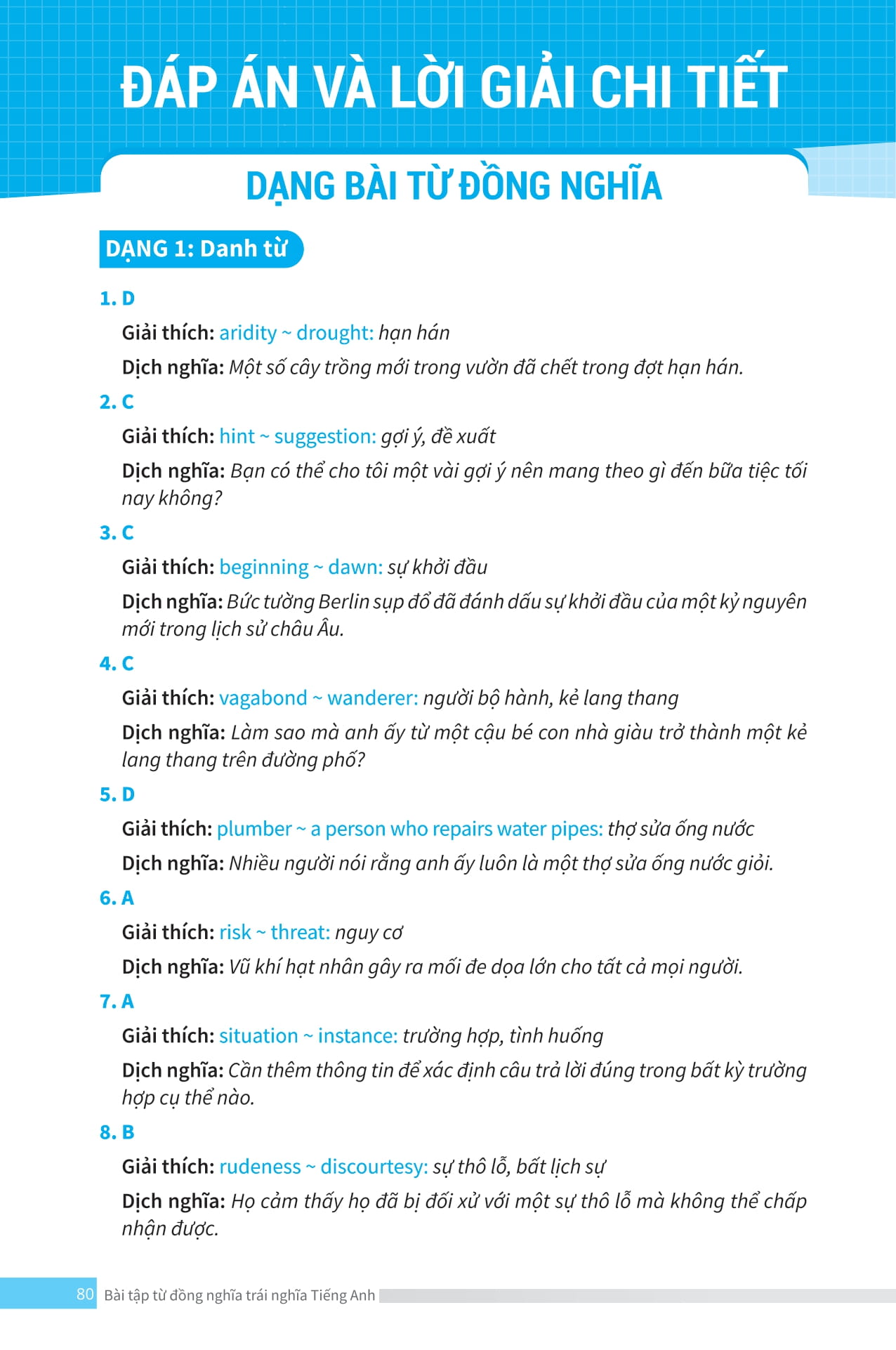 bài tập từ đồng nghĩa, trái nghĩa tiếng anh (ôn thi vào lớp 10 và 10 chuyên) - Ảnh 15