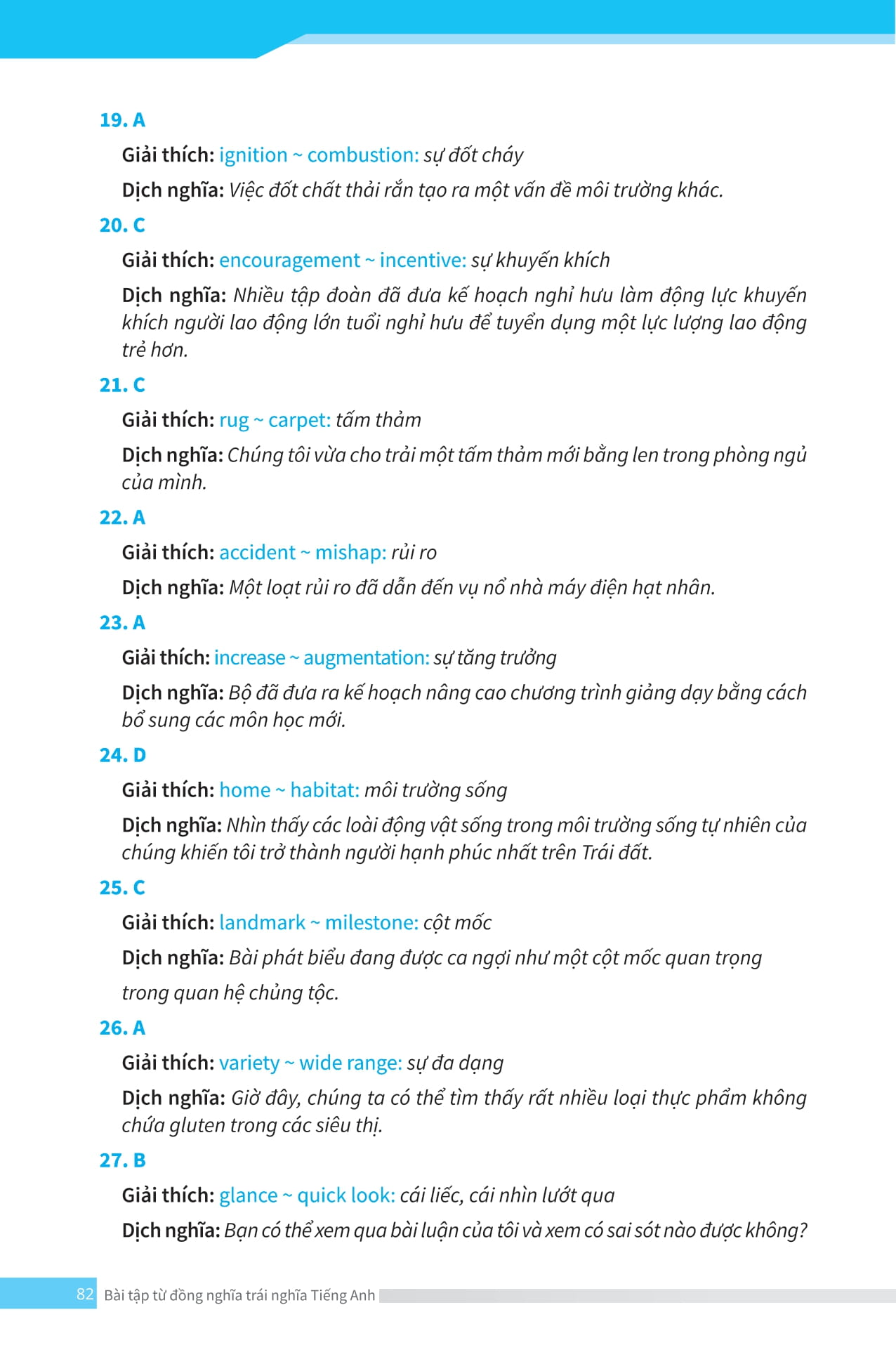 bài tập từ đồng nghĩa, trái nghĩa tiếng anh (ôn thi vào lớp 10 và 10 chuyên) - Ảnh 17