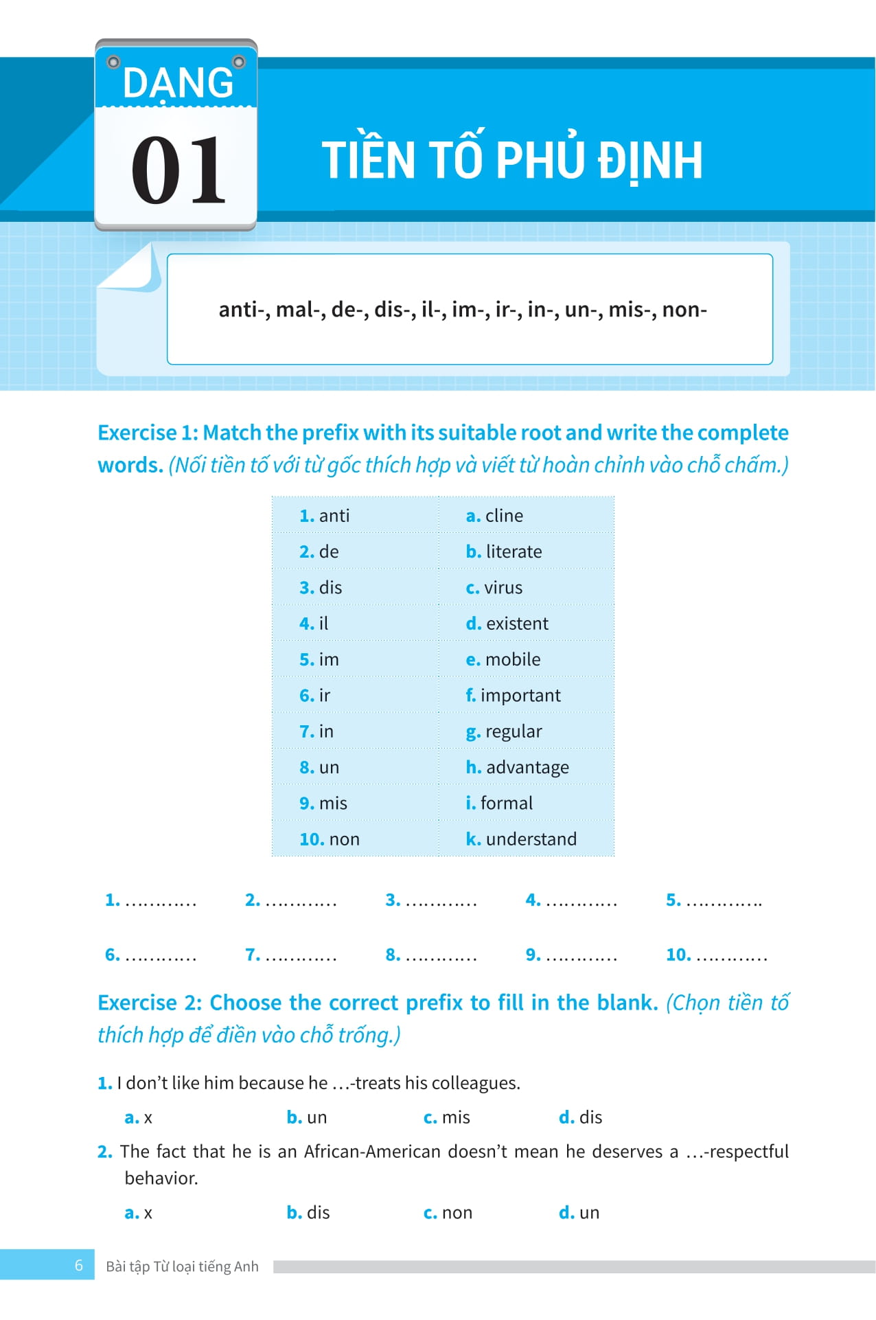 bài tập từ loại tiếng anh - ôn thi vào lớp 10 và 10 chuyên - Ảnh 7