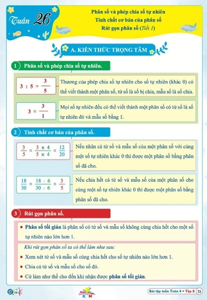 bài tập tuần toán 4 - tập 2 (kết nối) - Ảnh 4