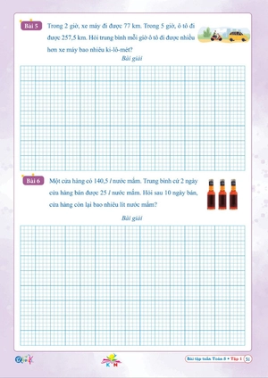 bài tập tuần toán 5 - tập 1 (kết nối) - Ảnh 6