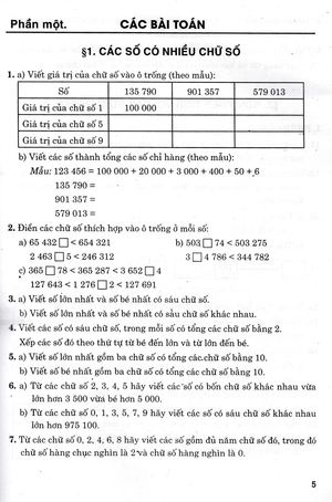 bài tập về số tự nhiên lớp 4 (dùng chung cho các bộ sgk hiện hành) - Ảnh 5