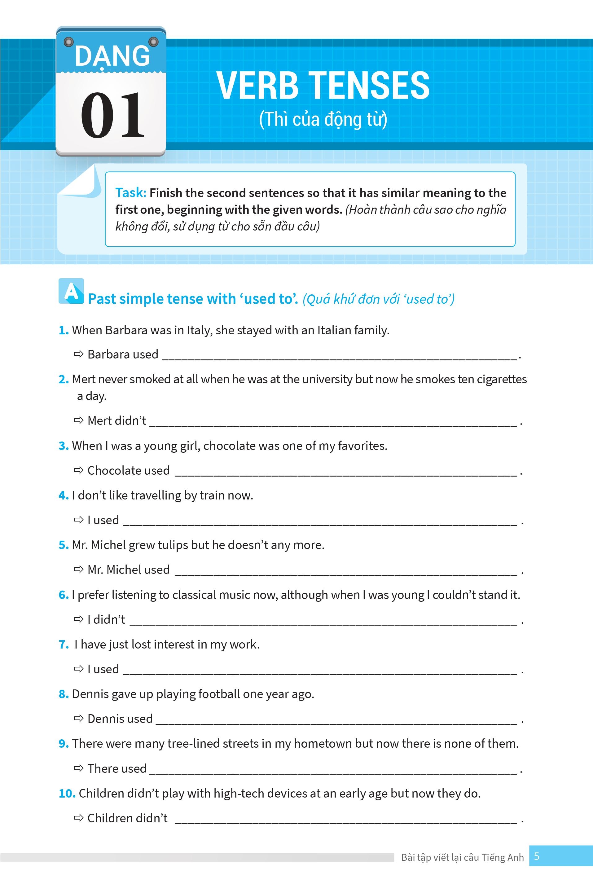 bài tập viết lại câu tiếng anh ( ôn thi vào lớp 10 và 10 chuyên ) - Ảnh 7