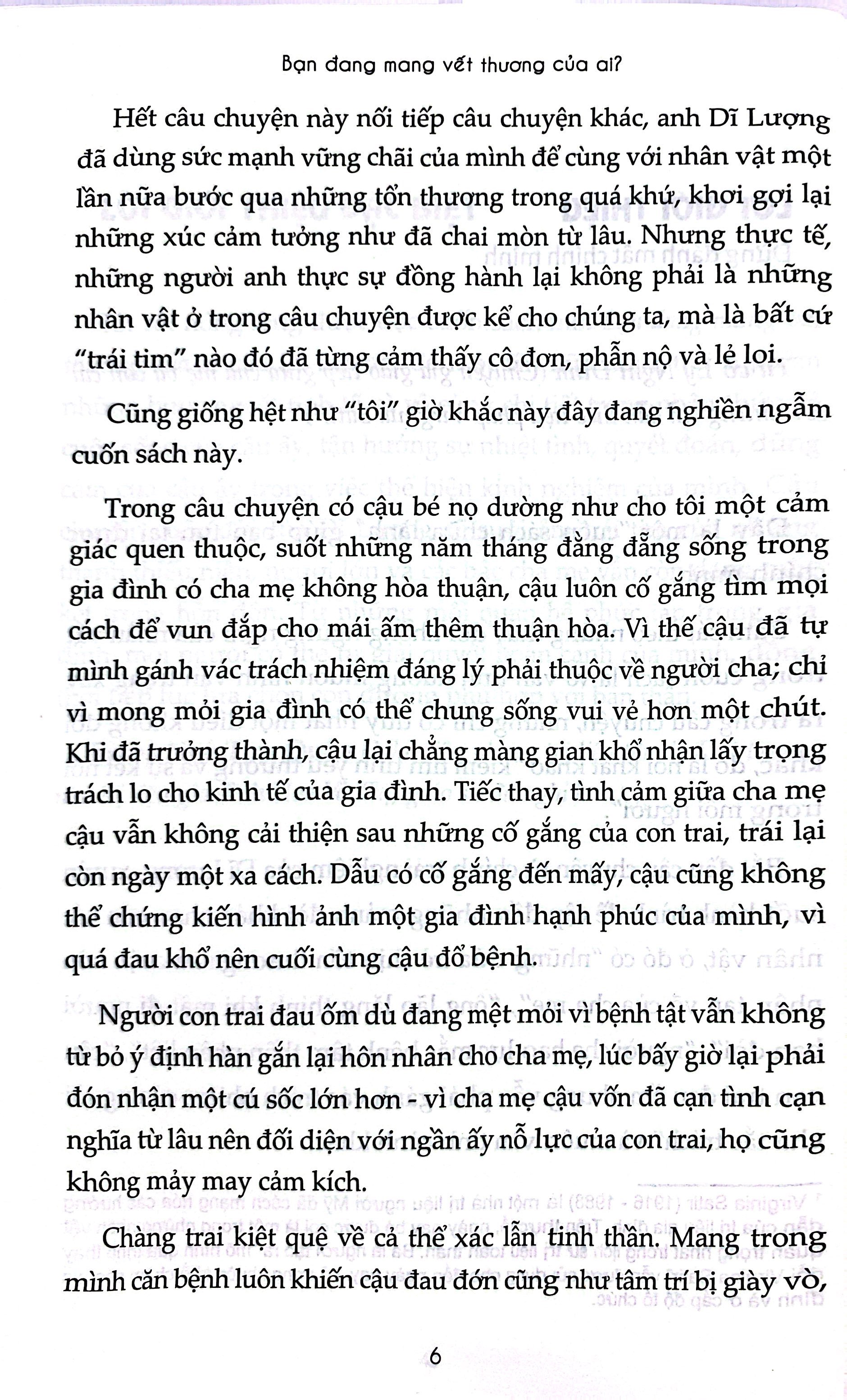 Bạn Đang Mang Vết Thương Của Ai? - Ảnh 5