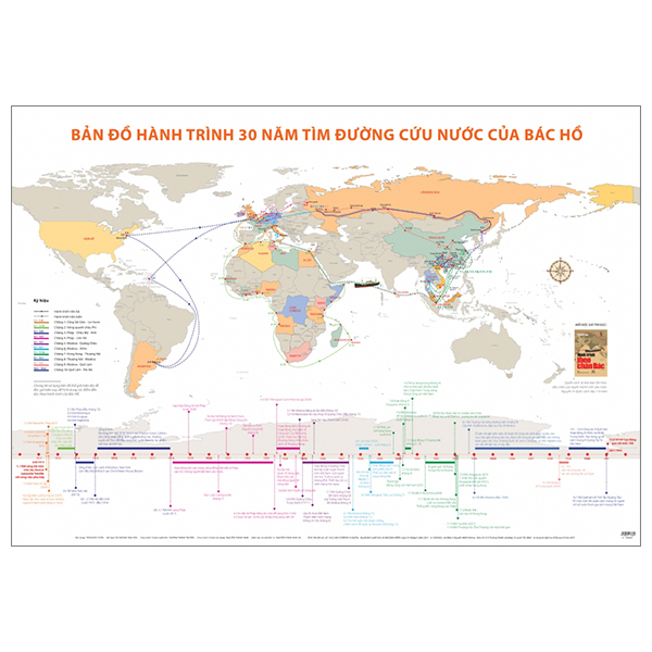 Bản Đồ Hành Trình 30 Năm Tìm Đường Cứu Nước Của Bác Hồ (Tái Bản 2025)