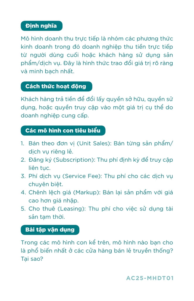 Bản Đồ Mô Hình Doanh Thu - Vạch Lối Tư Duy, Mở Đường Tăng Trưởng - Ảnh 5