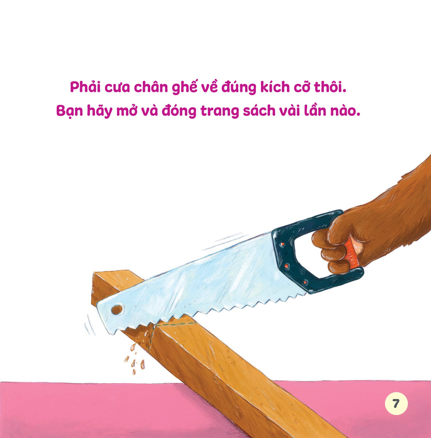 bạn ơi, cùng làm nào! - mình theo thợ mộc hải ly đóng ghế bập bênh (dành cho trẻ từ 3-9 tuổi) - Ảnh 9