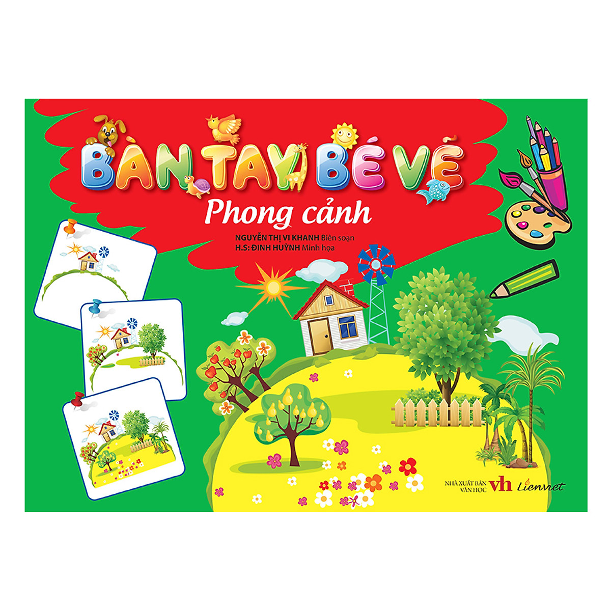 bàn tay bé vẽ - phong cảnh - Ảnh 2