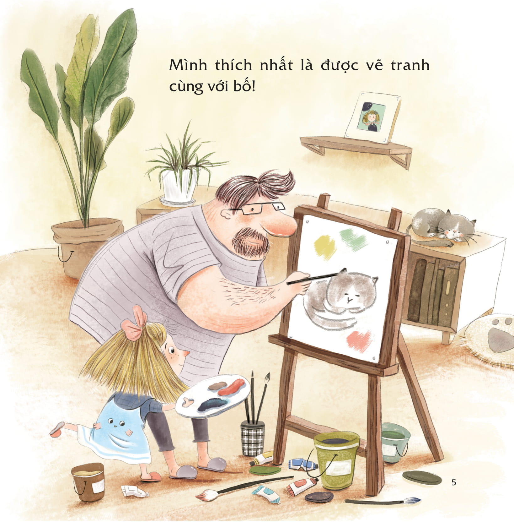 bạn thân của tớ là... bố - mẹ đi vắng rồi, bố con mình cùng vẽ thôi! - Ảnh 3