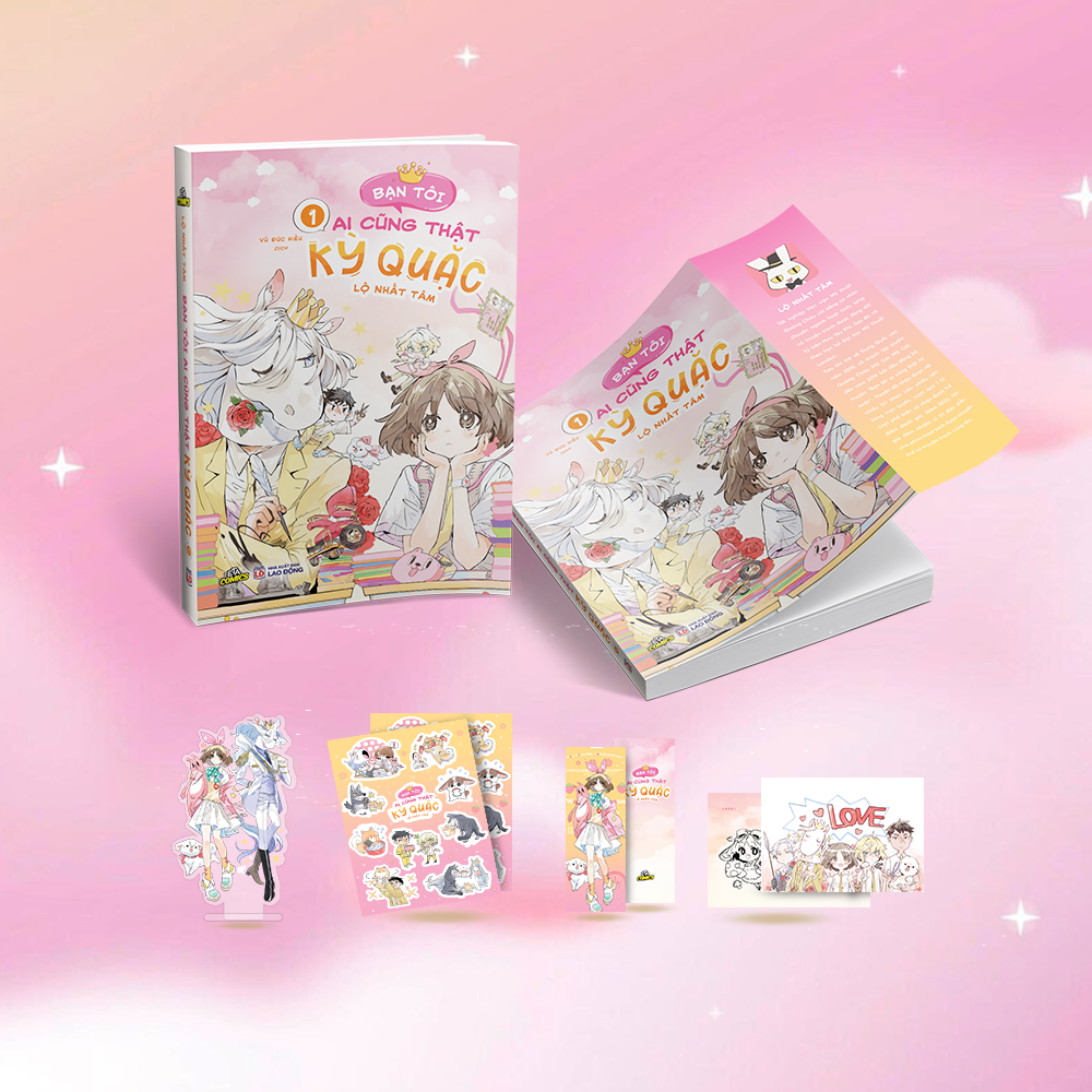 Bạn Tôi Ai Cũng Thật Kỳ Quặc - Tập 1 - Bản Đặc Biệt - Tặng Kèm Bookmark 2 Mặt + Standee 2 Mảnh + Sticker 10 Chi Tiết + Postcard Random 1 Trong 4 Mẫu - Ảnh 2