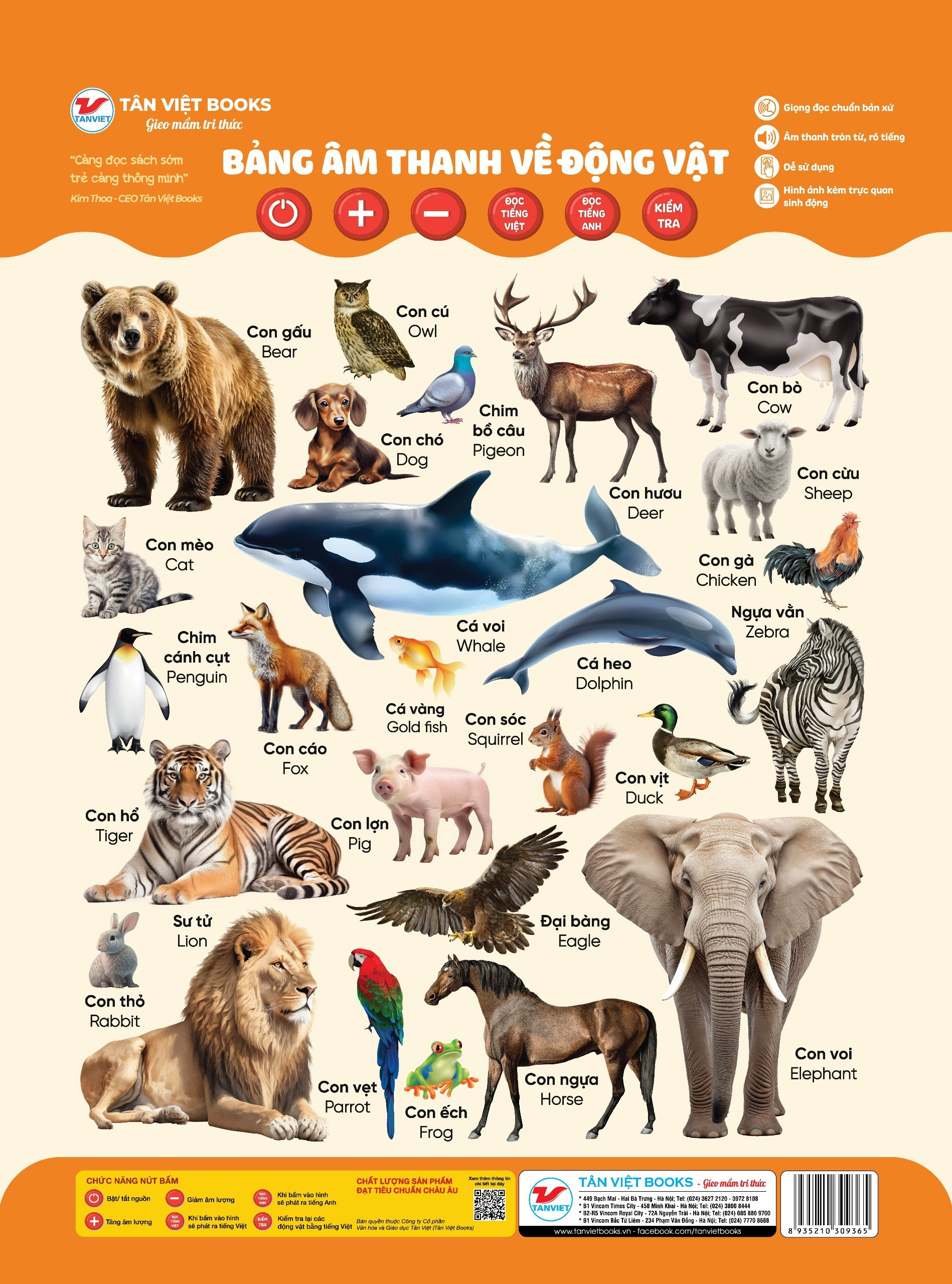 bảng âm thanh về động vật - Ảnh 2