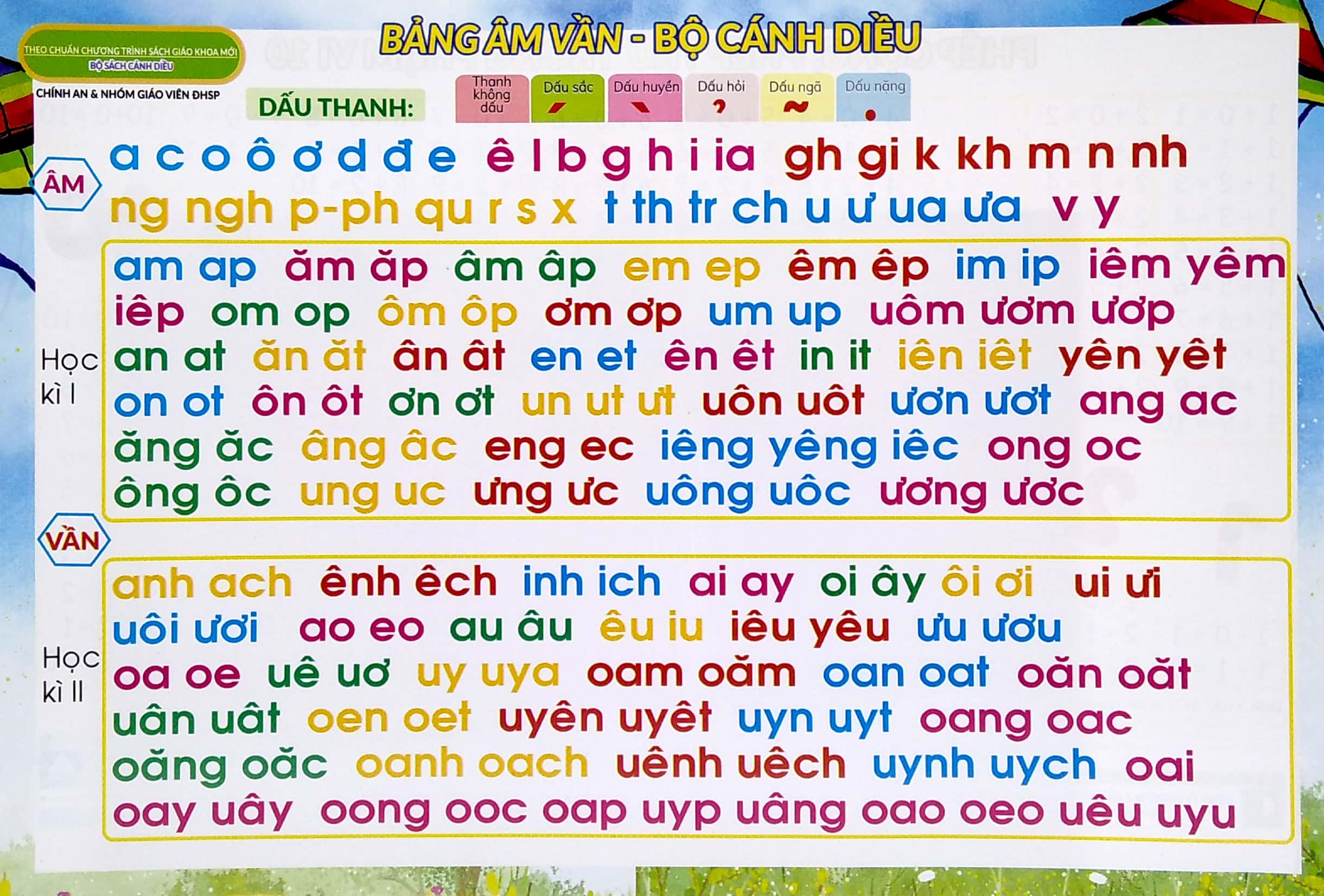 bảng âm vần - bộ cánh diều - Ảnh 2