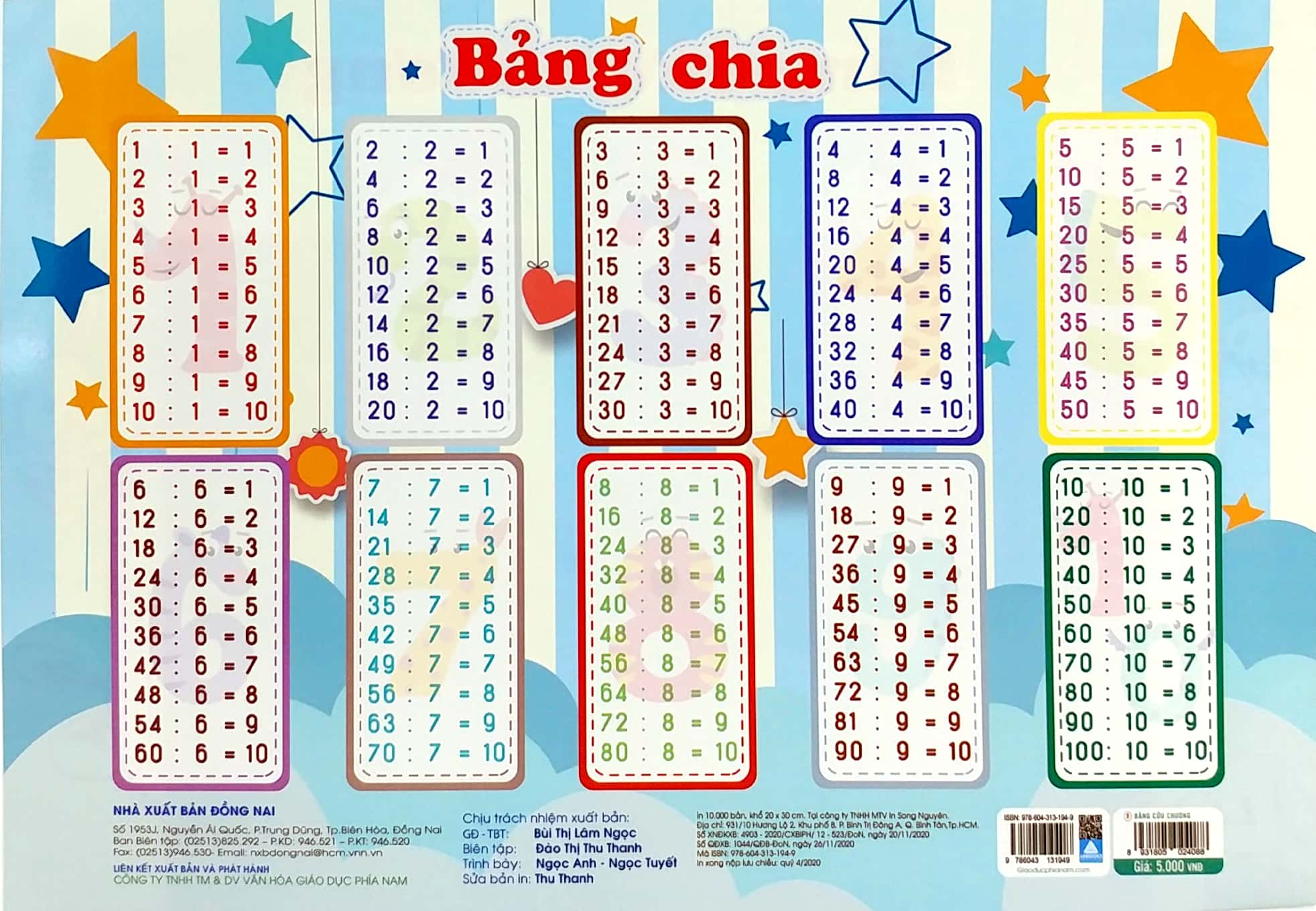 bảng cửu chương - bảng chia - Ảnh 3