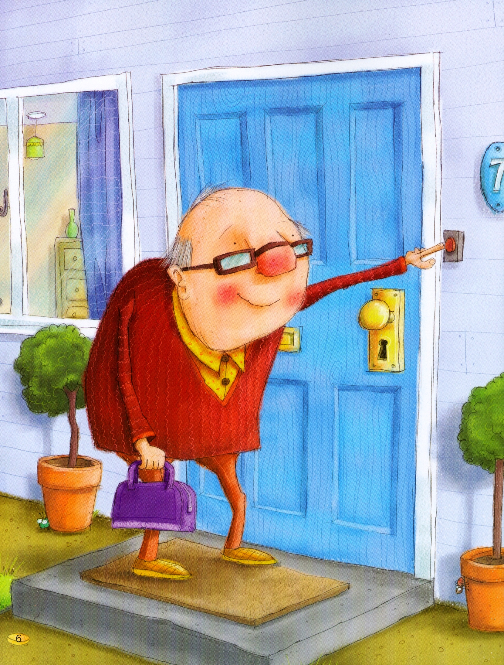 bảo mẫu nhí trông ông - Ảnh 3