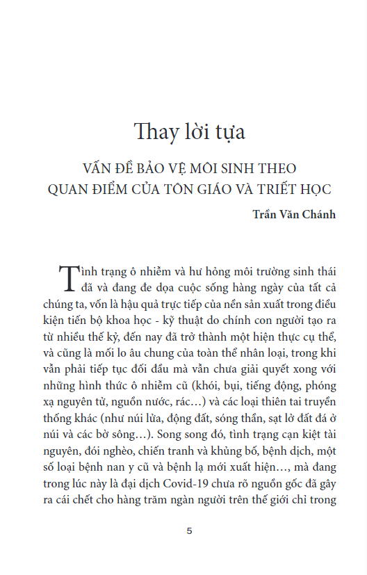 bảo vệ môi trường - qua góc nhìn của tôn giáo và triết học - Ảnh 6