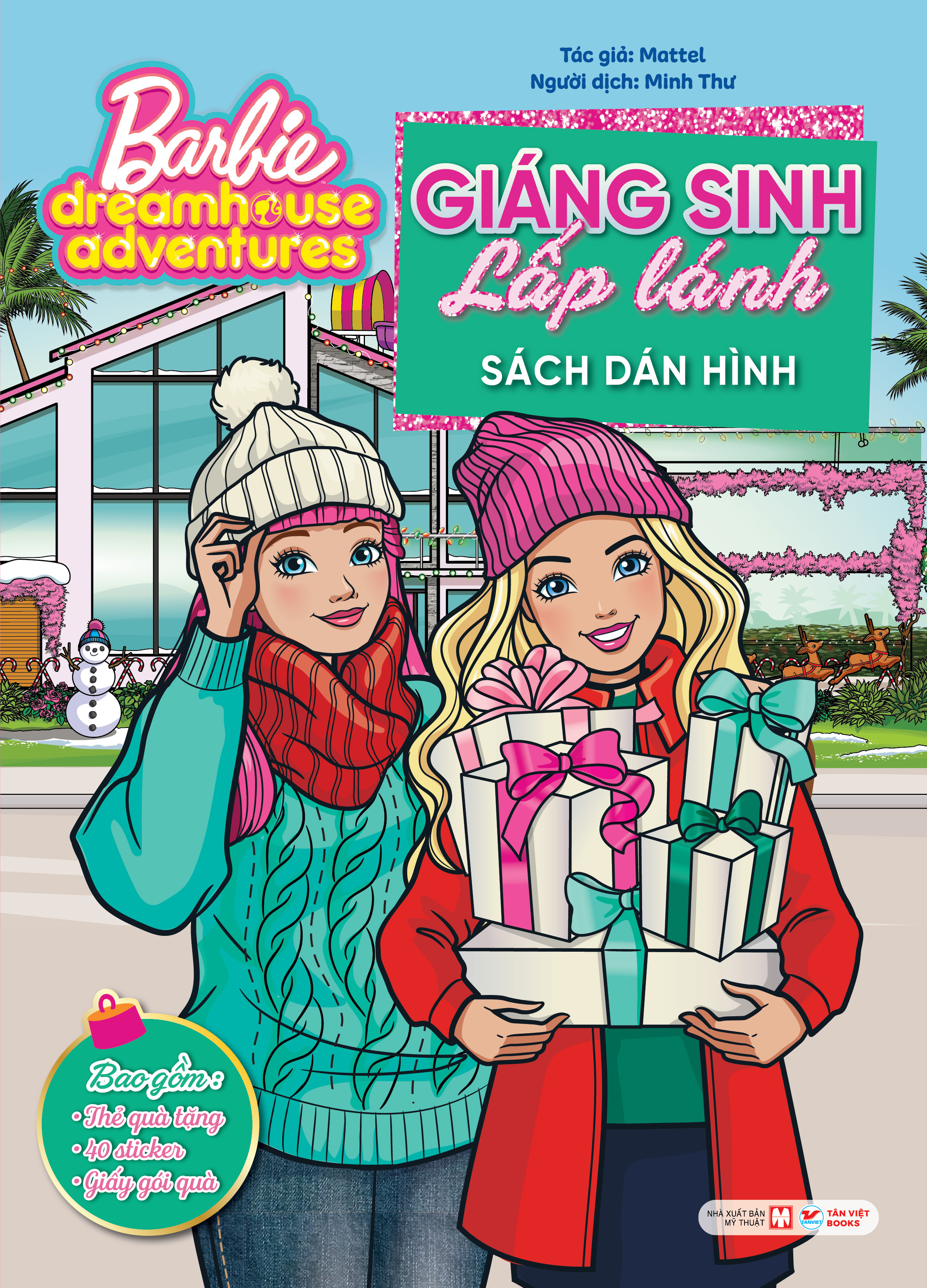 barbie dreamhouse adventures - giáng sinh lấp lánh - sách dán hình - Ảnh 2