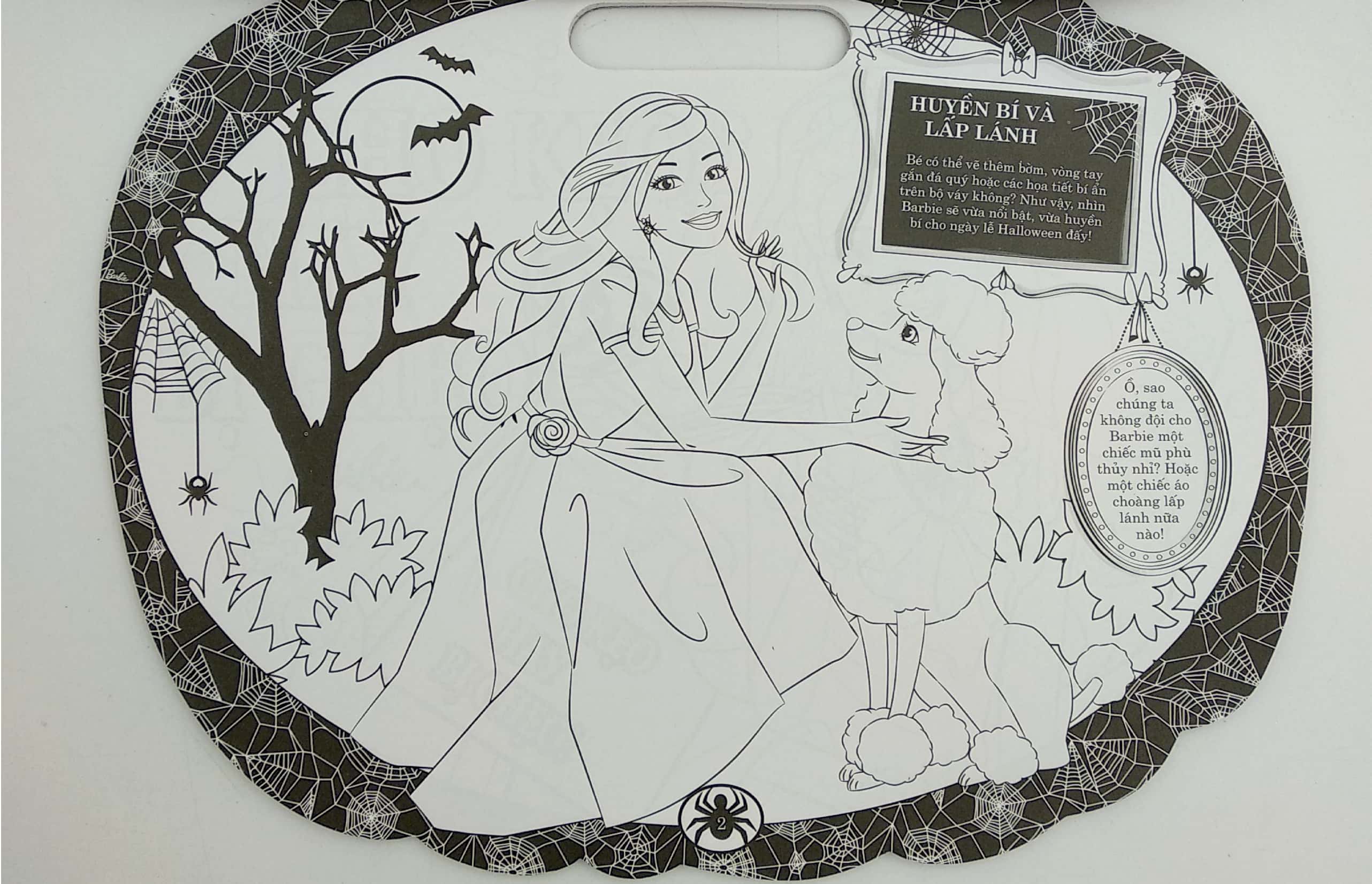 barbie lễ halloween lấp lánh - tô màu theo các ngày lễ - Ảnh 4