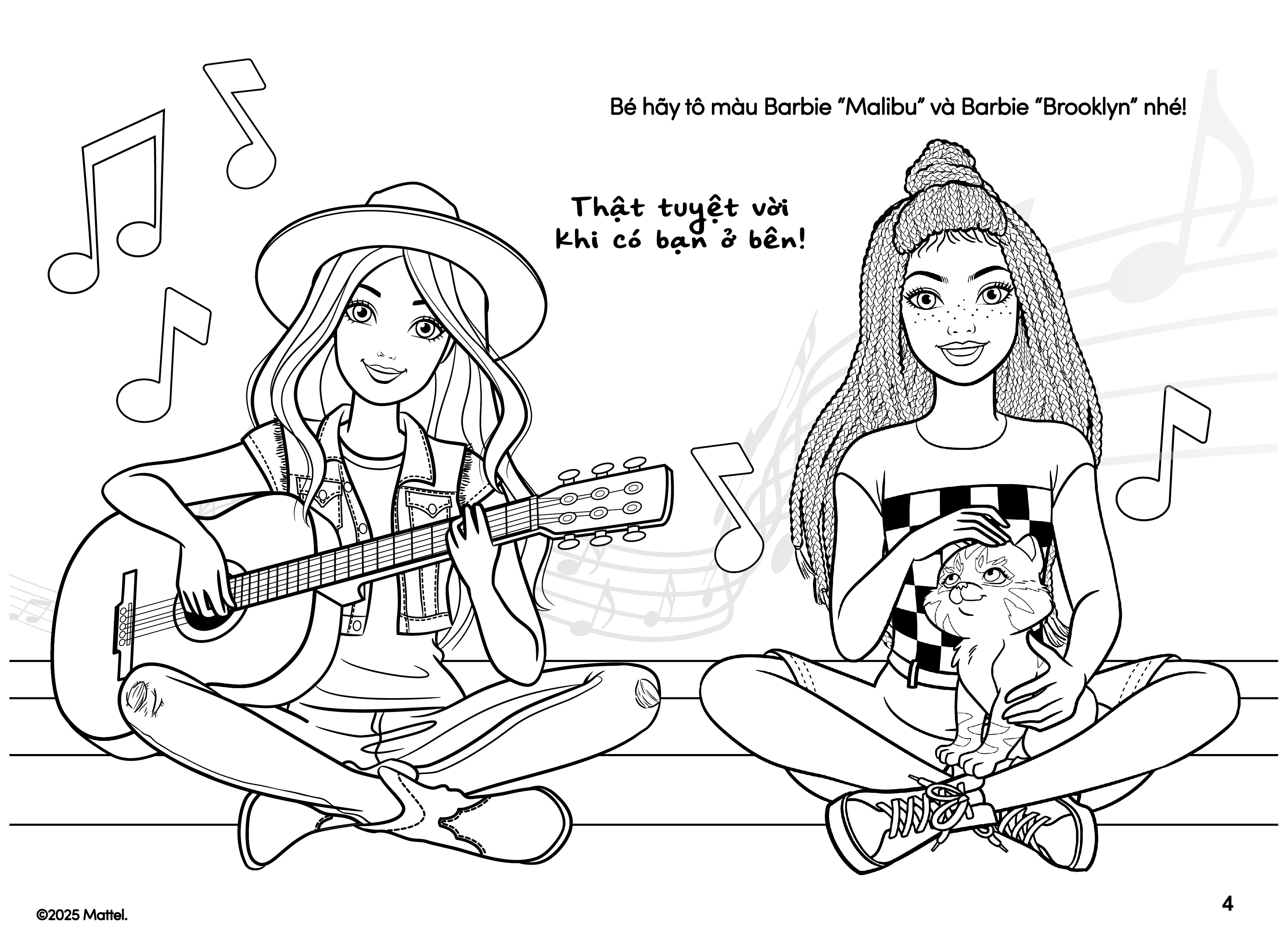 Barbie - Sách Tô Màu Khổ Lớn - Bạn Gái Nữ Tính - Ảnh 4