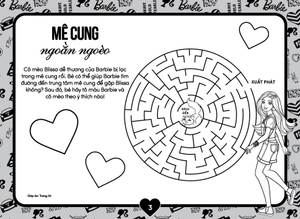 barbie - sách tô màu khổ lớn - năng động - Ảnh 5
