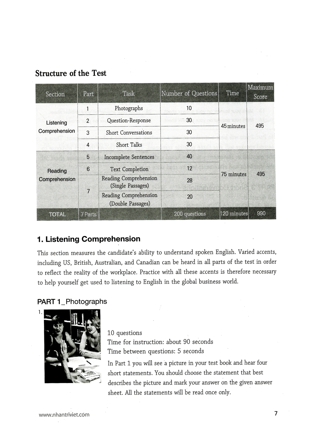 basic course tnt - toeic lc + rc (kèm cd) - Ảnh 3