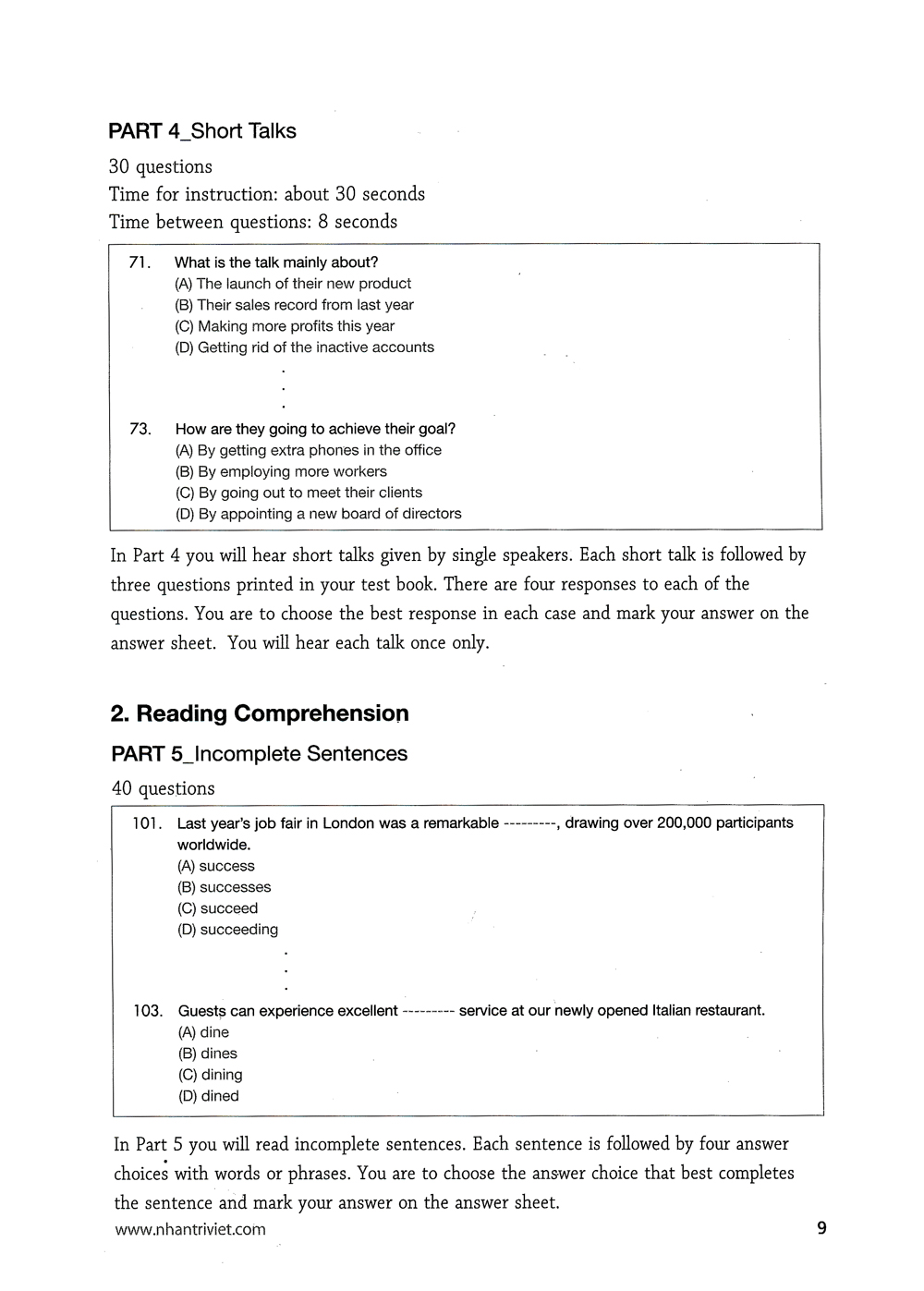 basic course tnt - toeic lc + rc (kèm cd) - Ảnh 5
