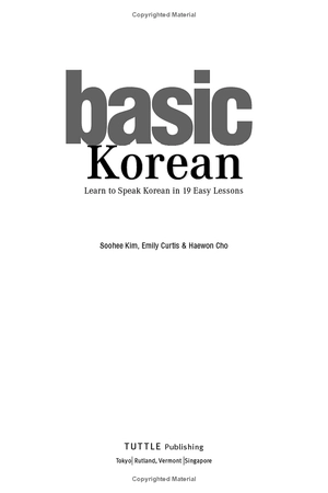 basic korean - learn to speak korean in 19 easy lessons - Ảnh 3