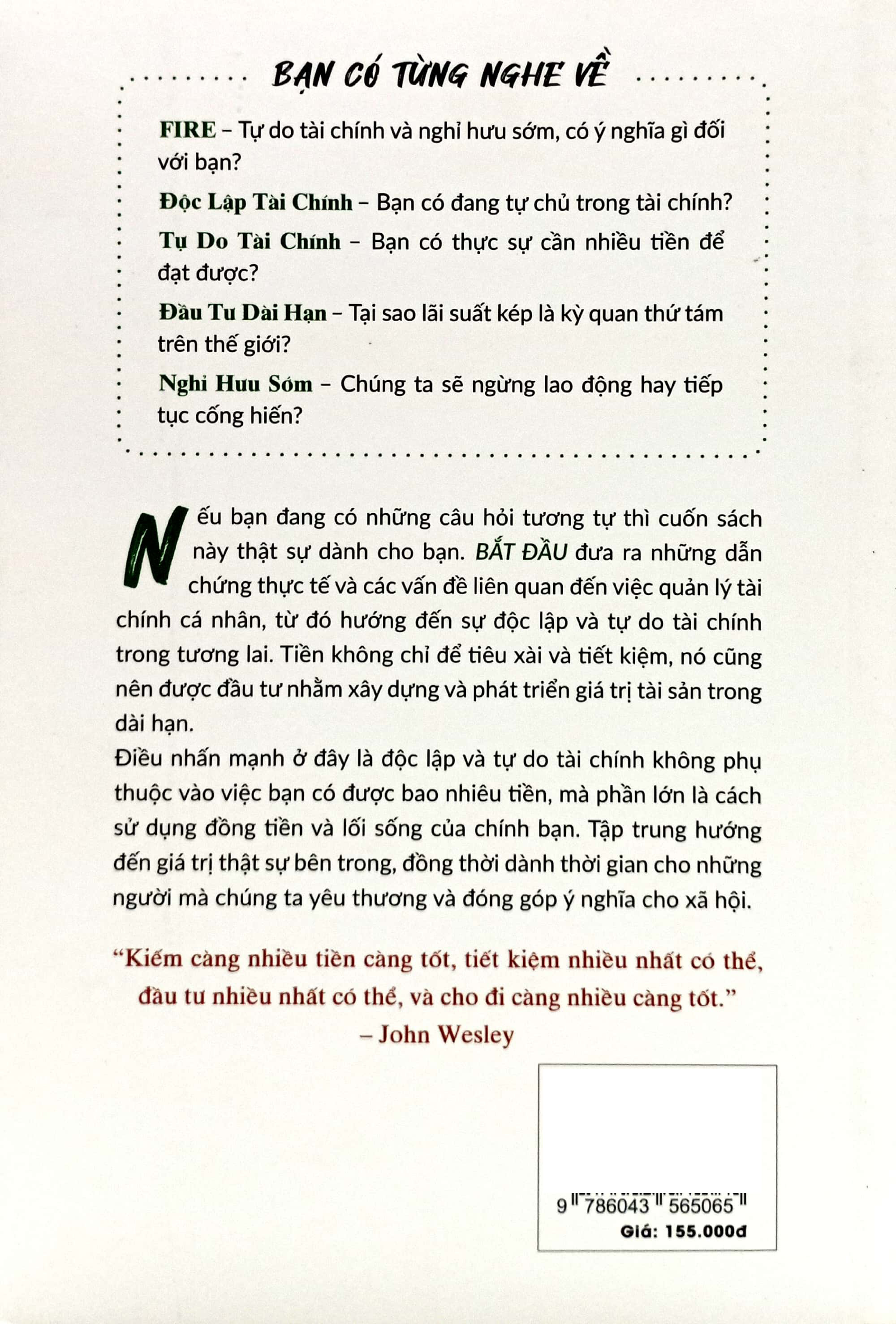 bắt đầu - theo đuổi sự độc lập và tự do tài chính - Ảnh 12